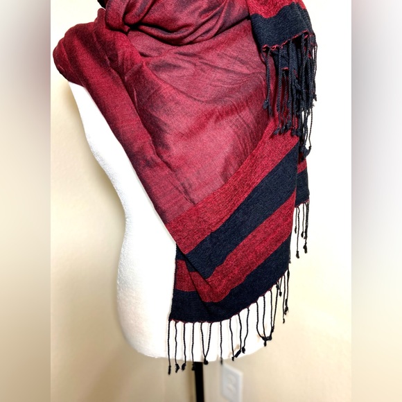 Scarf Pashmina Flamenco mixed material - Picture 5 of 10